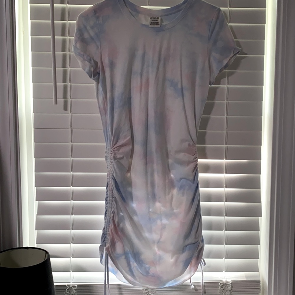PINK Drawstring Dress